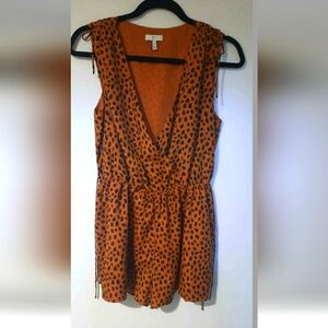 JOIE Cheetah romper copper gold